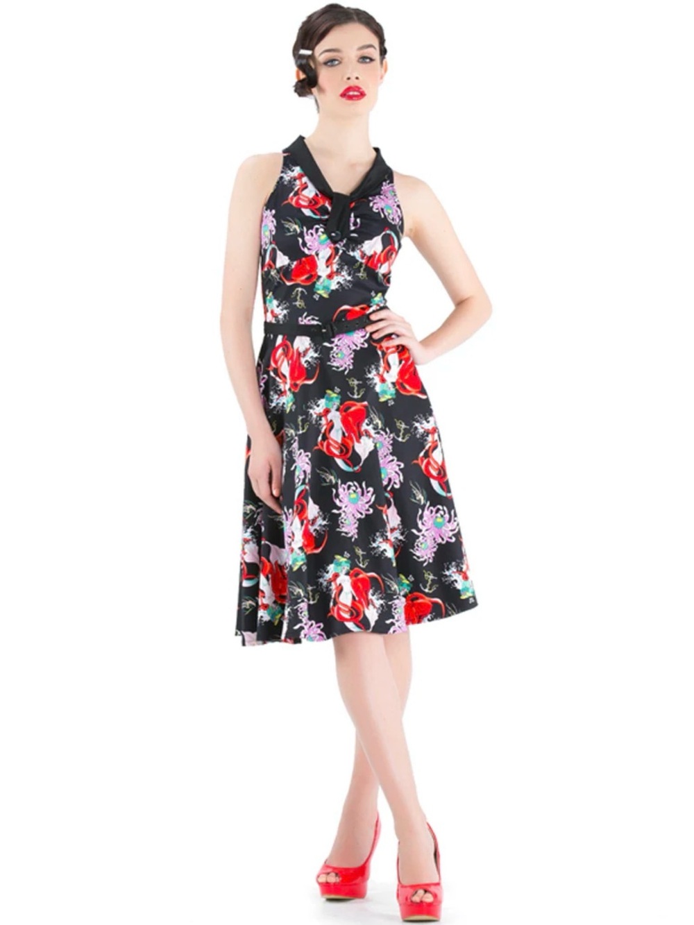 Large Voodoo Vixen pin up dress